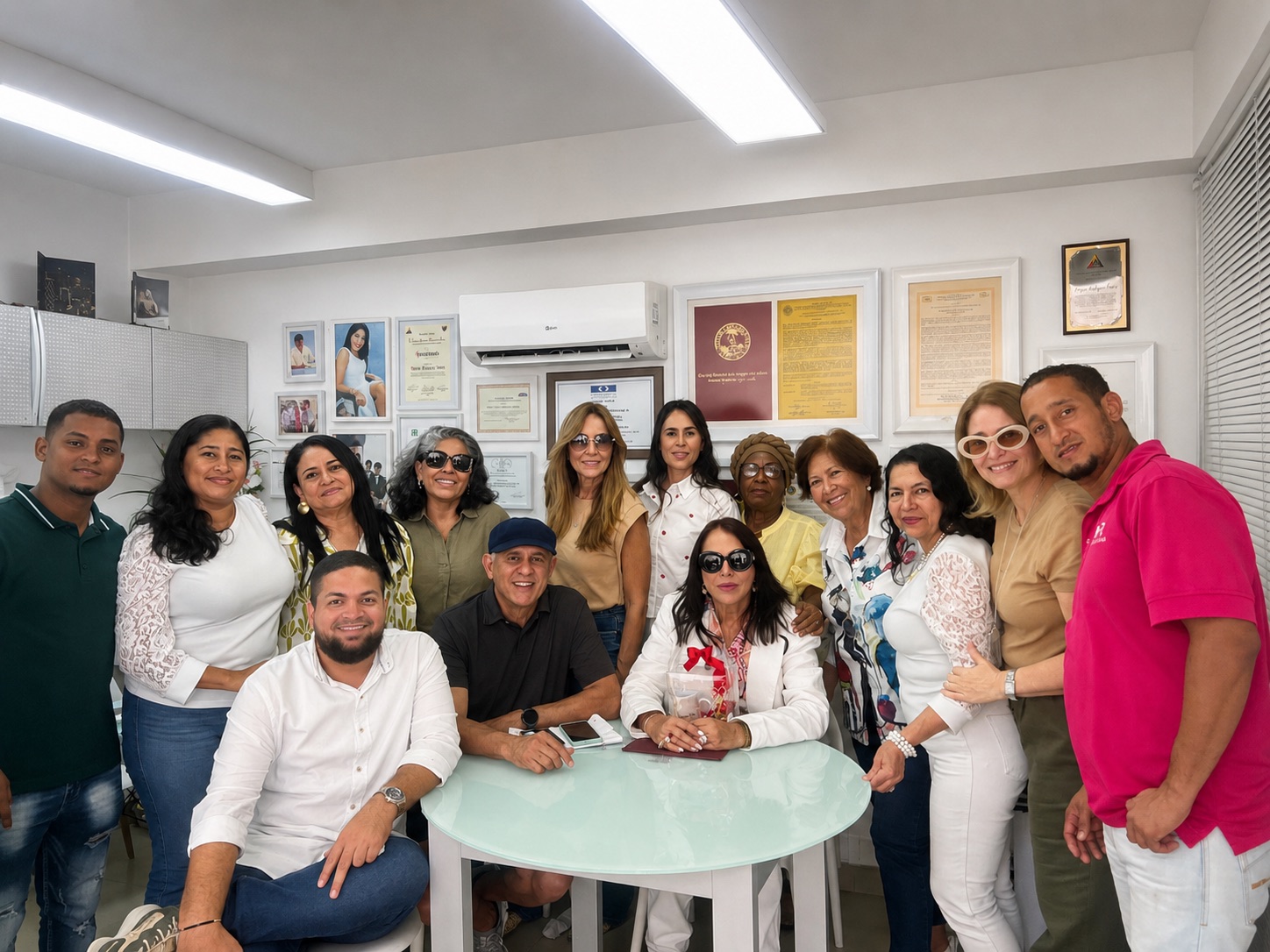Equipo de IBR Inmobiliaria reunido en su oficina de Cartagena
